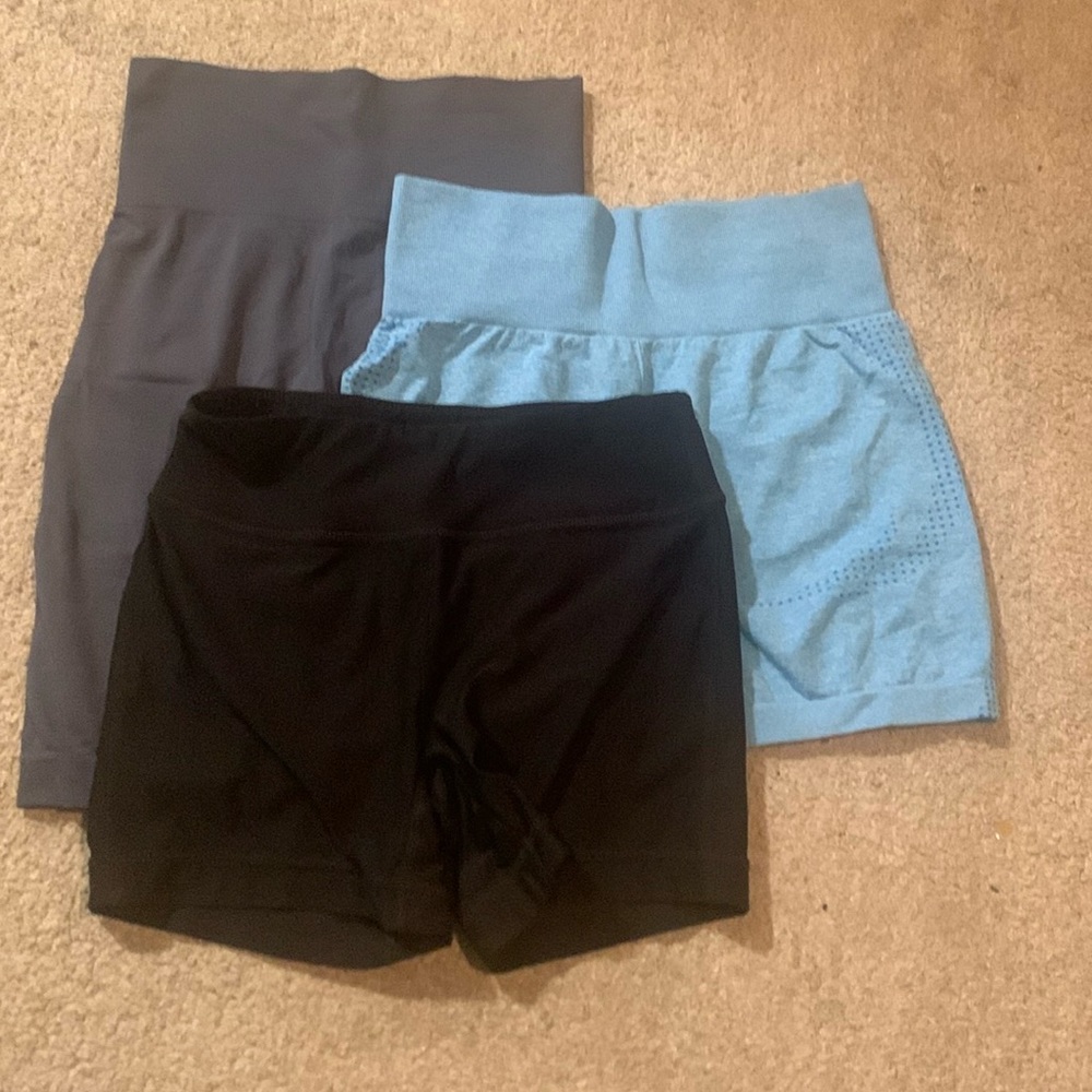 Three misc. biker shorts